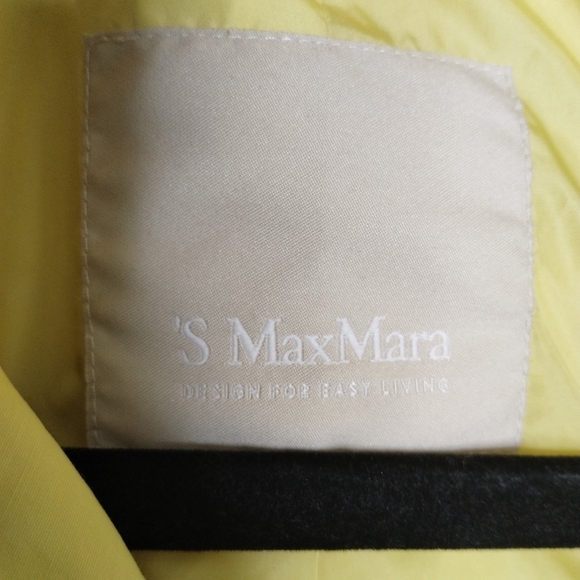 ‘S MaxMara Hooded Yellow Trench Rain Jacket Coat Women's Size 8 - Picture 5 of 12
